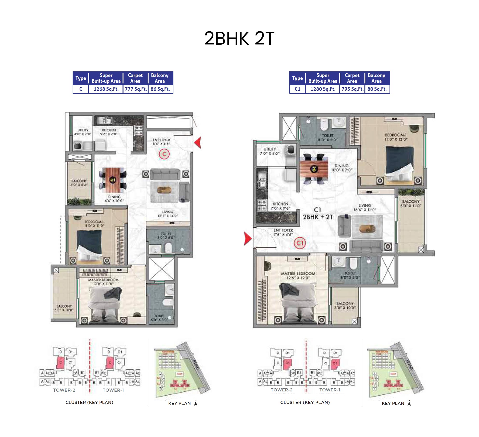 2BHK-2T